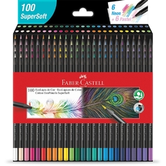 ECOLAPIS DE COR 100 CORES SUPERSOFT - FABER CASTELL