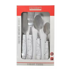 FAQUEIRO MARMORE BRANCO 24PC - HAUSKRAFT