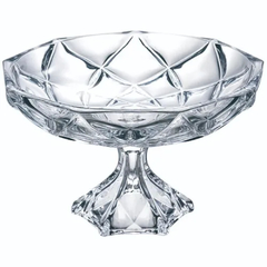 CENTRO DE MESA COM PE EM CRISTAL ECOLOGICO BRUXELAS 32.5CM - FLAMENCO