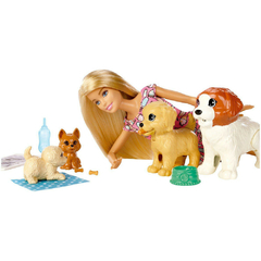 BONECA BARBIE TREINADORA DE CACHORRINHOS + ACESSÓRIOS MATTEL - loja online