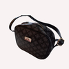 BOLSA FEMININA TRANSVERSAL FLORES TEXTURIZADA PRETO - GASH - comprar online