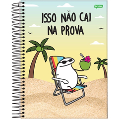 CADERNO ESPIRAL 160F 10 MATERIAS FLORK - JANDAIA - Mei-Mei Papelaria - Sempre Presente com Você