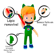 BONECO GATO GALACTICO YOUTUBER INFANTIL ARTICULADO - ROSITA - Mei-Mei Papelaria - Sempre Presente com Você