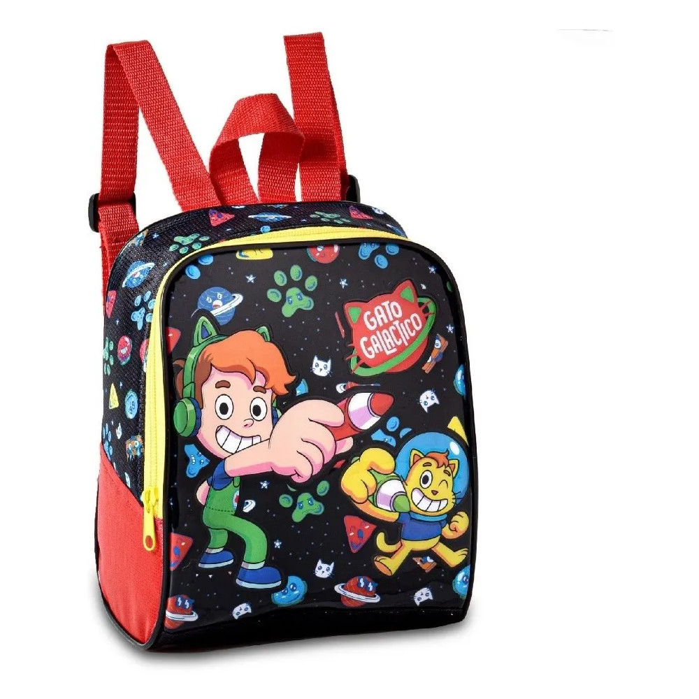 Mochila Escolar Infantil Oficial r Gato Galáctico