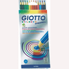 LAPIS DE COR AQUARELAVEL GIOTTO STILNOVO 12 CORES