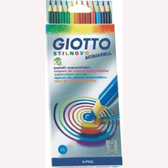 LAPIS DE COR AQUARELAVEL GIOTTO STILNOVO 12 CORES