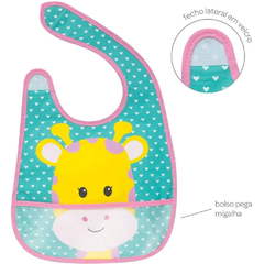 BABADOR COM BOLSO ANIMAL FUN GIRAFA - BUBA - comprar online