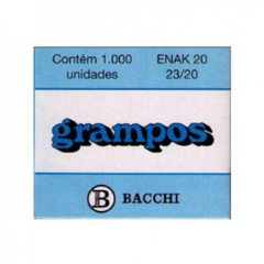 GRAMPO GALVANIZADO 23/20 CAIXA COM 1000 UNIDADES - BACCHI na internet