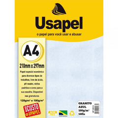 PAPEL GRANITTO A4 180G C/ 50 FOLHAS AZUL - USAPEL - comprar online