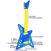 GUITARRA STAR ELETRONICA INFANTIL COM MICROFONE- ZOOP - comprar online