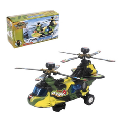 HELICOPTERO MILITAR DE BRINQUEDO COM LUZ WBU2782 - WELLMIX