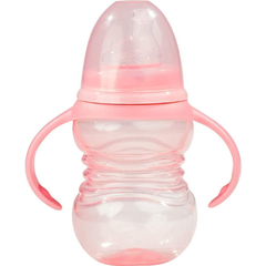 COPO DE TREINAMENTO INFANTIL COM ALÇA 260ML ROSA - BUBA