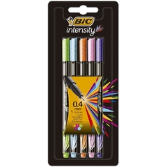 CANETA HIDROGRAFICA BIC INTENSITY 0.4MM 5 CORES