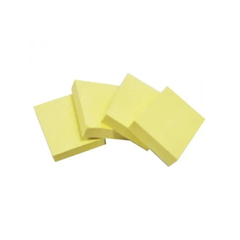 ADESIVO PARA RECADO 4 BLOCOS 100 FOLHAS AMARELO 38x50mm KAZ - comprar online