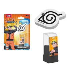 KIT APONTADOR E BORRACHA NARUTO 1 UNIDADE - TRIS - comprar online