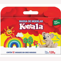 MASSINHA DE MODELAR 12 CORES KOALA - comprar online