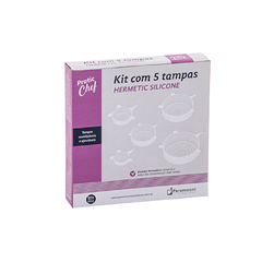 KIT COM 5 TAMPAS DE SILICONE HERMETICAS 1203 - PARAMOUNT