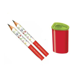 KIT 2 LAPIS JUMBO 1 BORRACHA E 1 APONTADOR- FABER CASTELL - comprar online