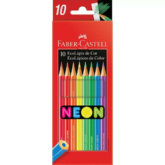 LAPIS 10 CORES NEON - FABER CASTELL