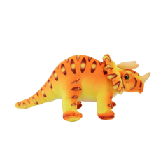 PELUCIA BRINQUEDO DINISSAURO LARANJA 26cm TRICERATOPS FOFY na internet