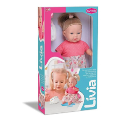 BONECA BEBÊ LIVIA FAZ XIXI COM ACESSÓRIOS - BAMBOLA - comprar online