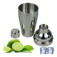 COQUETELEIRA INOX 500ML COM CAIXA CAIPIRINHA BATIDAS BAR