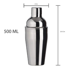 COQUETELEIRA INOX 500ML COM CAIXA CAIPIRINHA BATIDAS BAR - Mei-Mei Papelaria - Sempre Presente com Você