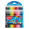 KIT 15 LAPIS DE COR + 12 CANETAS HIDROGRAFICAS MAPED COLORPEPS