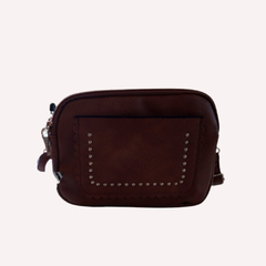 BOLSA FEMININA DE OMBRO MARROM - GASH - loja online