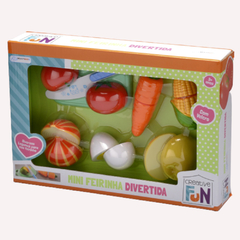 MINI FEIRINHA DIVERTIDA DE LEGUMES COM VELCRO CREATIVE FUN - MULTIKIDS