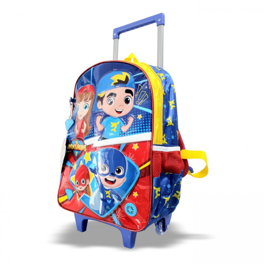 Mochila Infantil Escolar Luccas Neto Rodinha Aventureiros