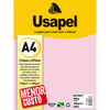 PAPEL SULFITE OFFSET A4 50 FOLHAS 180G ROSA - USAPEL