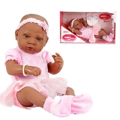 BONECA ANNY DOLL BABY REBORN NEGRA BAILARINA - COTIPLÁS na internet