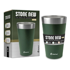 COPO TERMICO STONE NEW 473ML VERDE - BRASFOOT