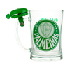 CANECA DE VIDRO PALMEIRAS COM CAMPAINHA 650 ml CERVEJA CHOPP