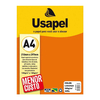 PAPEL COLOR A4 180G C/ 50 FOLHAS LARANJA 10UN- USAPEL