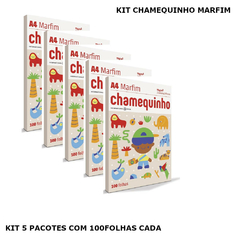 Kit SULFITE 100F MARFIM CHAMEQUINHO 5 PACOTES - CHAMEX