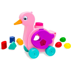 BRINQUEDO BEBÊ EDUCATIVO BABYLAND AZUL OU ROSA PATA BOTA OVO - loja online