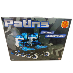 PATINS INLINE DM RADICAL 30-33 AZUL - DM TOYS na internet