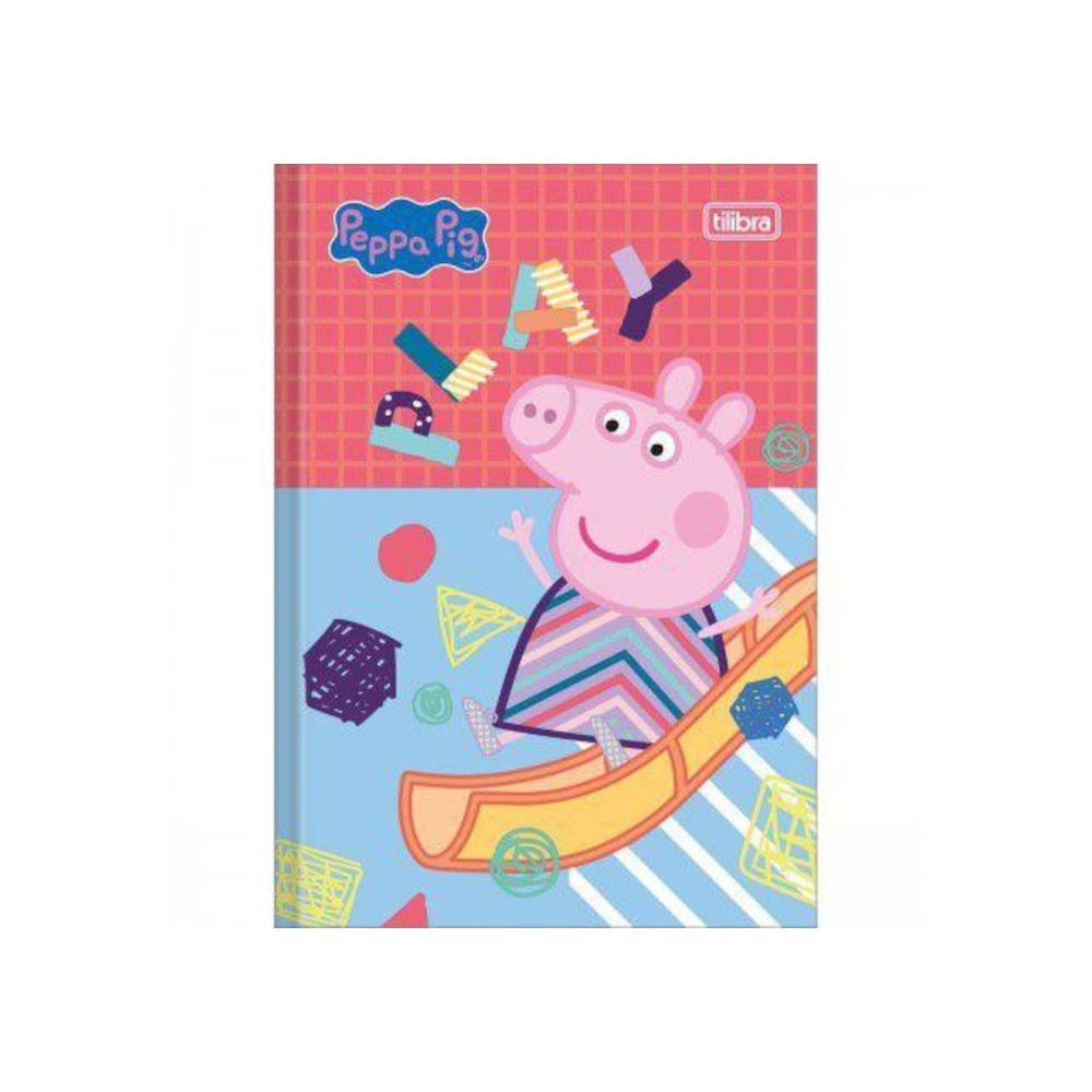 Caderno cartografia e desenho Peppa Pig 80 folhas Tiilibra