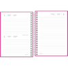 AGENDA ESPIRAL DIÁRIA 2023 FEMININA PEPPER ROSA 11,7x16,4cm - comprar online