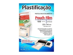 PLASTICO PARA PLASTIFICACAO POUCH FILM 220X307MM A4 100 LAMINAS 125 micras 0,05 - MARES