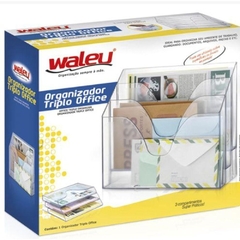 ORGANIZADOR TRIPLO OFFICE WALEU - FUME - comprar online