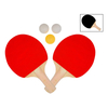 KIT PING PONG C/ 2 RAQUETES E 3 BOLAS TÊNIS DE MESA WELLMIX