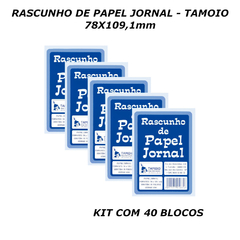 RASCUNHO DE PAPEL JORNAL 1/72 50F 40UN - TAMOIO