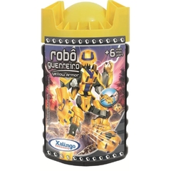 BLOCOS DE MONTAR ROBO GUERREIRO YELLOW ARMOR 57 PÇS - XALINGO na internet