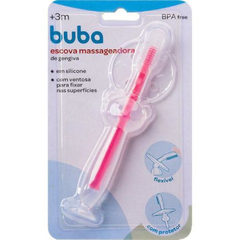 ESCOVA MASSAGEADORA DE GENGIVA BABY ROSA - BUBA