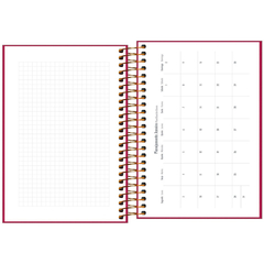 AGENDA EXECUTIVA DIARIA ESPIRAL ROSA NAPOLI 2022 12,9x18,7cm na internet