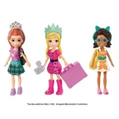 BONECA POLLY POCKET SORTIDA KIT FASHION DE VIAGEM - MATTEL