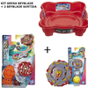 KIT ARENA DE BATALHA BEYBLADE SPEEDSTORM COM 2 BEYBLADE